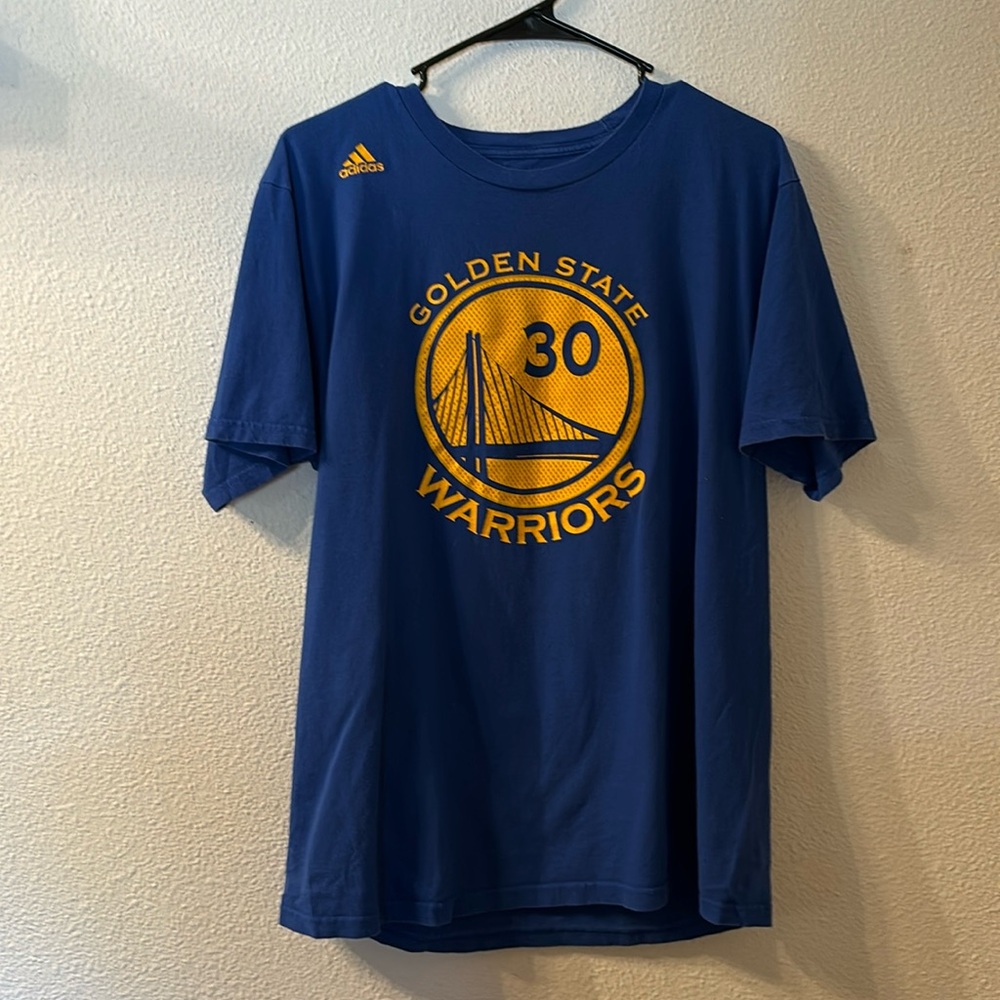 Adidas Golden State Warriors Stephen Curry short sleeve size large